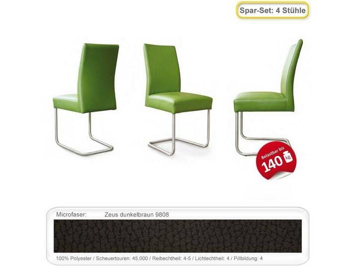 expendio Freischwinger Kaja (Spar-Set, 4 St), Schwingstuhl Zeus dunkelbraun (9808), braun, Zeus dunkelbraun (9808), Zeus dunkelbraun (9808) von OTTO