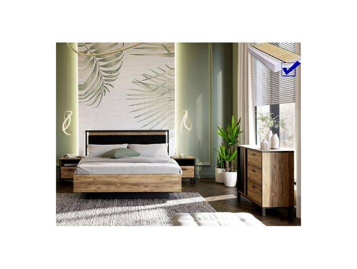 expendio Jugendzimmer-Set Hailey 16, (Spar-Set, 5-tlg), Alpine Picea Nb. / schwarz, beige schwarz von OTTO