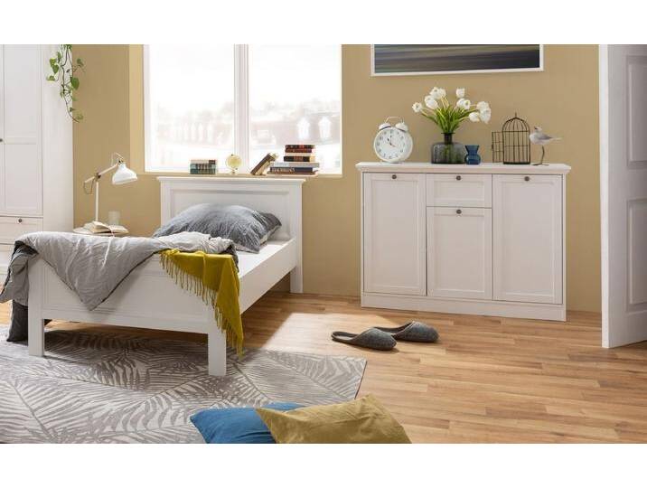 expendio Jugendzimmer-Set Landström 167, (Spar-Set, 2-tlg), Landhausstil weiß 140x200 cm mit Stauraum, weiß von OTTO