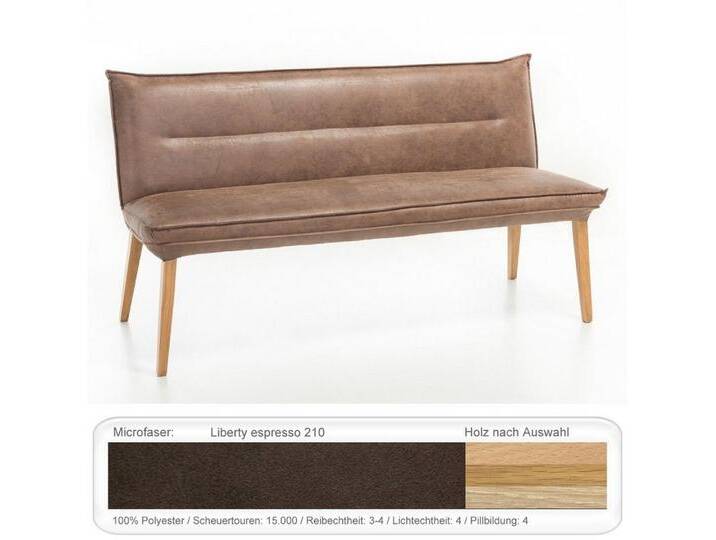 expendio Sitzbank Gerit 2, Eiche bianco, Liberty espresso 210 160x86x67 cm aus Massivholz, braun, Eiche bianco , Liberty espresso 210 von OTTO