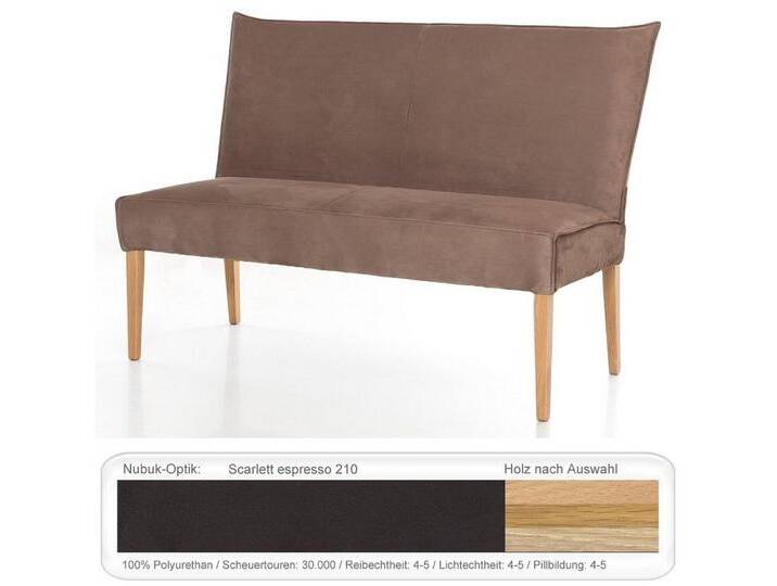 expendio Sitzbank Kiana, Buche natur, Scarlett espresso 210 163x102x71 cm aus Massivholz, braun, Buche natur lackiert, Scarlett espresso 210 von OTTO