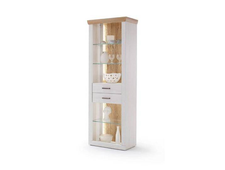 expendio Standregal Marlis 5, Pinie Aurelio / Grandson Oak Nb. 71x205x40 cm vormontiert 3D-Optik, weiß, ohne Beleuchtung expendio Standregal Marlis 5, Pinie Aurelio / Grandson Oak Nb. 71x205x40 cm vormontiert 3D-Optik, weiß, ohne Beleuchtung von OTTO