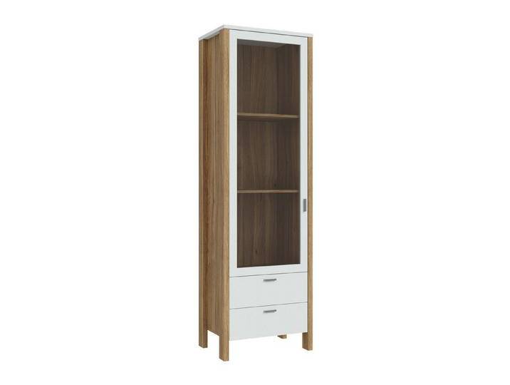 expendio Vitrine Samuel 8 Secret Grey / Mauvella Oak, 62x202x42 cm, grau, ohne Beleuchtung von OTTO