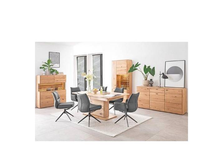 expendio Wohnzimmer-Set Giny 46, (Spar-Set, 10-St), Ast/Balkeneiche massiv dgL. in Kristalleiche geölt, beige, 10 St. von OTTO