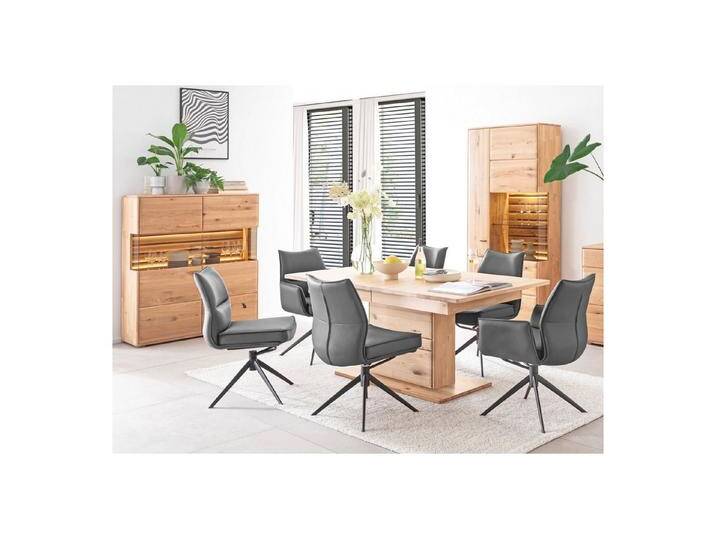 expendio Wohnzimmer-Set Giny 47, (Spar-Set, 9-St), Ast/Balkeneiche massiv dgL. in Kristalleiche geölt, beige, 9 St. von OTTO