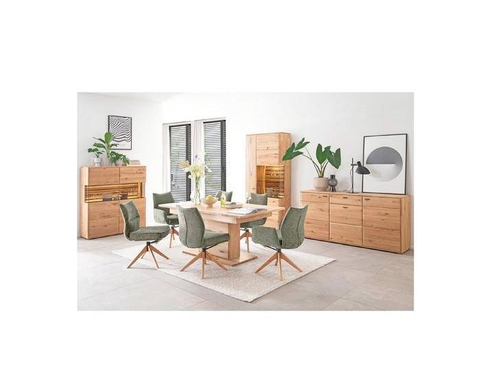 expendio Wohnzimmer-Set Giny 48, (Spar-Set, 4-St), Ast/Balkeneiche massiv dgL. in Kristalleiche geölt, beige, 4 St. von OTTO