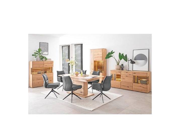 expendio Wohnzimmer-Set Giny 54, (Spar-Set, 4-St), Ast/Balkeneiche massiv dgL. in Kristalleiche geölt, beige, 4 St. von OTTO