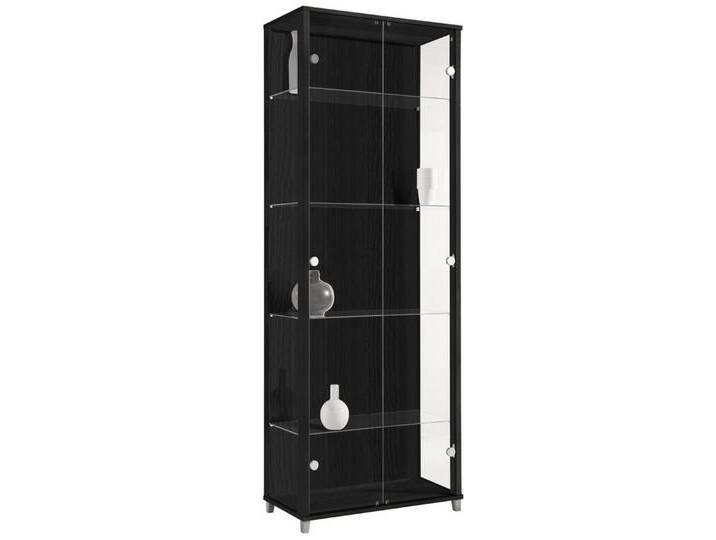 fif möbel Vitrine OPTIMA Standvitrine, Vitrinenschrank, Glasvitrine, Sammlervitrine, schwarz, schwarz von OTTO