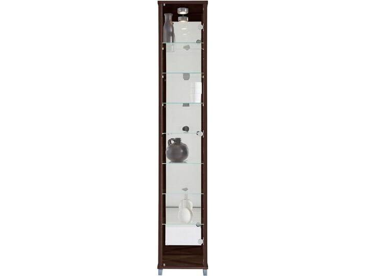 fif möbel Vitrine OPTIMA Standvitrine/Glasvitrine 1x Glastür,perfekt für Sammler,Sammlervitrine, braun, wengefarben von OTTO