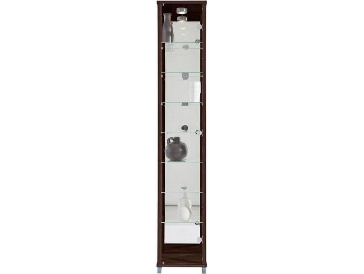 fif möbel Vitrine OPTIMA Standvitrine/Glasvitrine 1x Glastür,perfekt für Sammler,Sammlervitrine, braun, wengefarben von OTTO