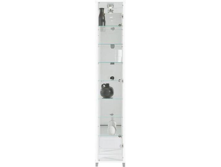 fif möbel Vitrine OPTIMA Standvitrine/Glasvitrine 1x Glastür,perfekt für Sammler,Sammlervitrine, weiß, weiß von OTTO