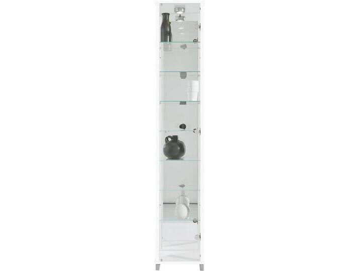 fif möbel Vitrine OPTIMA Standvitrine/Glasvitrine 1x Glastür,perfekt für Sammler,Sammlervitrine, weiß, weiß von OTTO