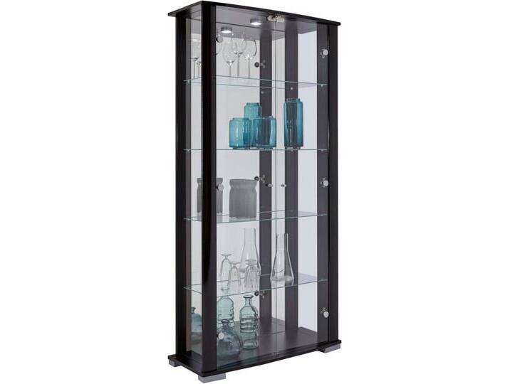 fif möbel Vitrine STELLA Standvitrine/Glasvitrine 2x Glastür,perfekt für Sammler,Sammlervitrine, schwarz von OTTO