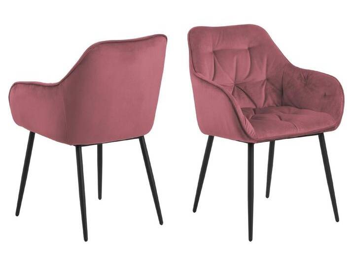 freiraum Armlehnstuhl Brooke (2er-Set), (2er-Set) in korallenrot - 58x83x55 (BxHxT), rot von OTTO