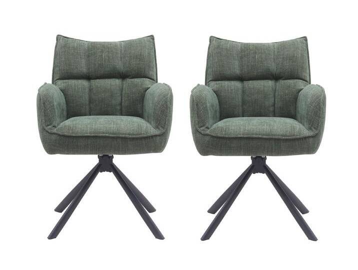 freiraum Armlehnstuhl Marilla (2er-Set), (2er-Set) Federkern, Drehfunktion, waldgürn - 59x86x65 (BxHxT) von OTTO