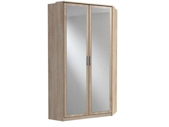 freiraum Eckkleiderschrank Click Eiche Sägerau / Spiegel - 95x198x95 (BxHxT), braun von OTTO