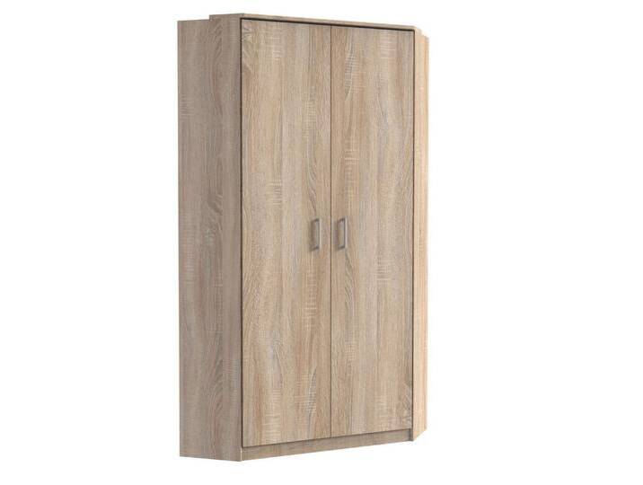 freiraum Eckkleiderschrank Click in Eiche Sägerau Dekor - 95x198x95 (BxHxT), braun von OTTO