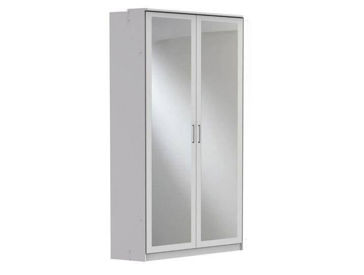 freiraum Eckkleiderschrank Click in weiss Dekor / Spiegel - 95x198x95 (BxHxT) von OTTO