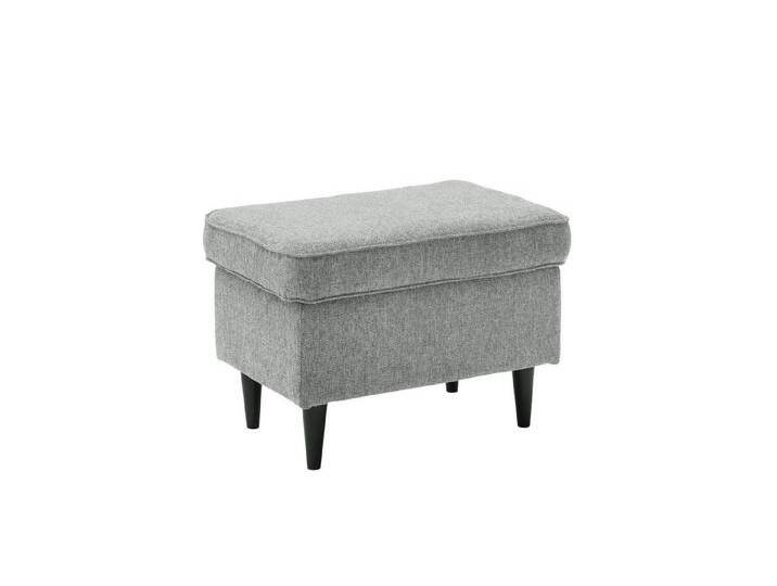 freiraum Fußhocker OSKAR, in grey, Stoffbezug, weich, 100% Polyester - 63x43x42 (BxHxT) von OTTO