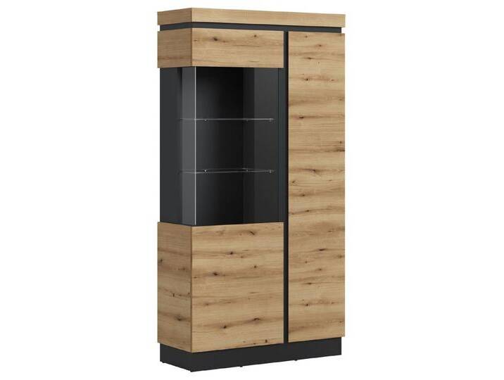 freiraum Glasvitrine CORTE in Coast Evoke Eiche Dekor - 103,6x200,5x40cm (BxHxT), braun von OTTO