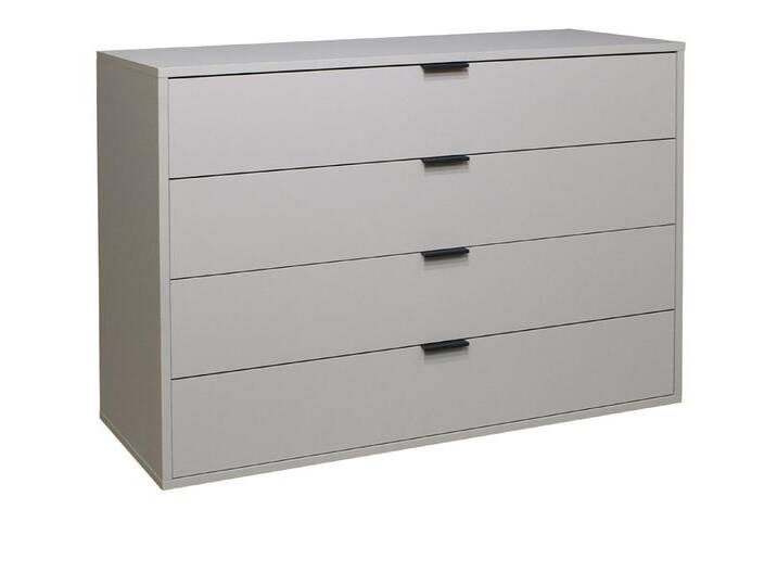 freiraum Kommode Bonnie, in kreidegrau matt lack - 119x87x45cm (BxHxT), grau von OTTO