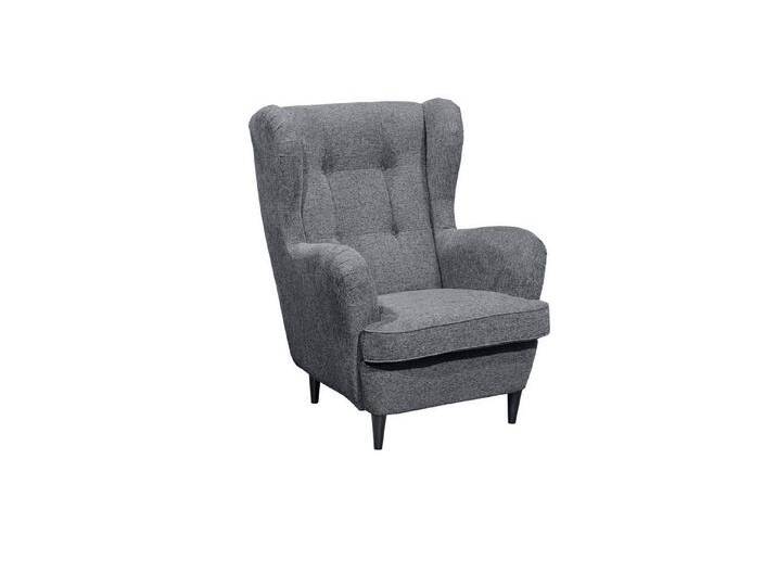 freiraum Ohrensessel OSKAR, Massivholzfüße, Nosagfederkern, Bezug anthrazit - 78x102x98 (BxHxT), grau von OTTO