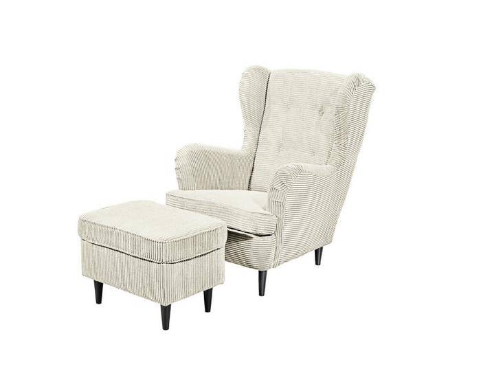 freiraum Ohrensessel OSKAR (Sessel und Hocker), (Sessel und Hocker) in Cream - 78x102x98 (BxHxT) von OTTO