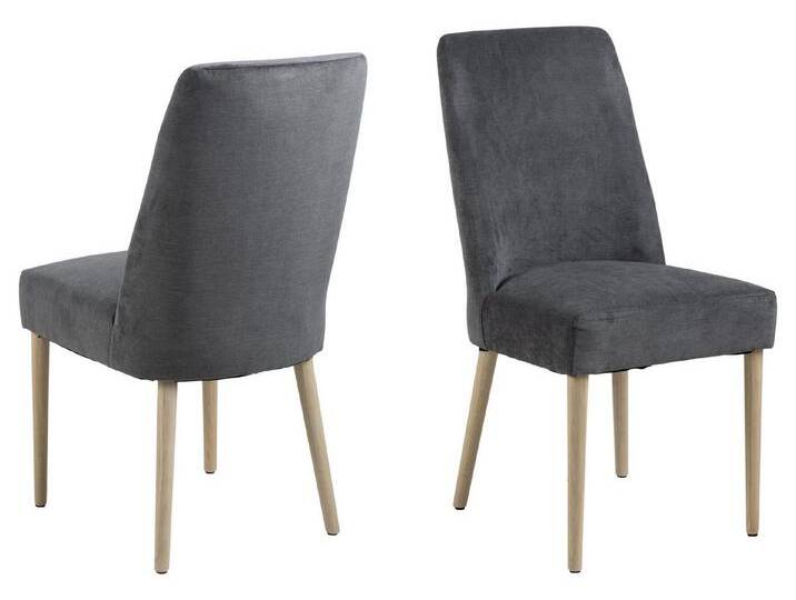 freiraum Polsterstuhl Misty (2er-Set), (2er-Set) in anthrazit, Polyester - 47,5x95,5x63,5 (BxHxT), grau von OTTO
