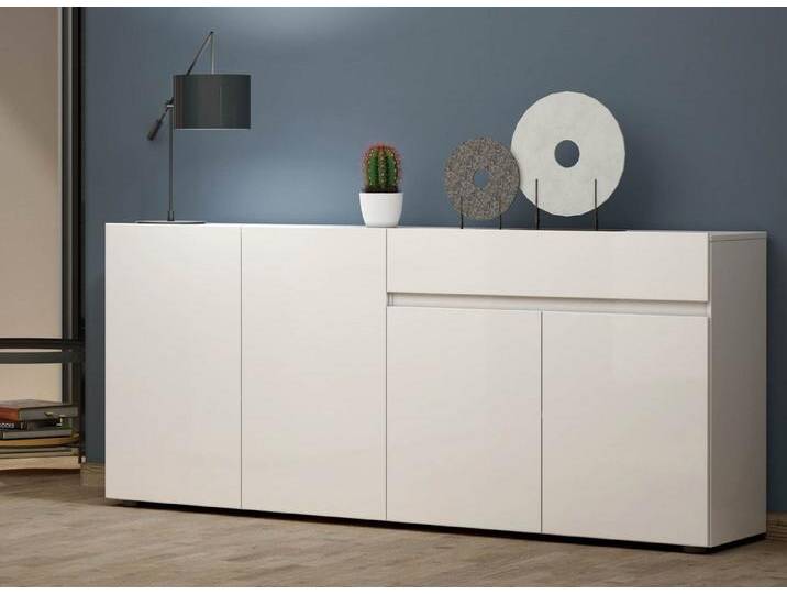 freiraum Sideboard Mister, in weiss, Lack Hochglanz - 180x80x38cm (BxHxT), weiß von OTTO