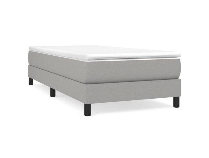 furnicato Bett Bettgestell ohne Matratze Hellgrau 80x200 cm Stoff, grau, 80 x 200 cm, Hellgrau von OTTO