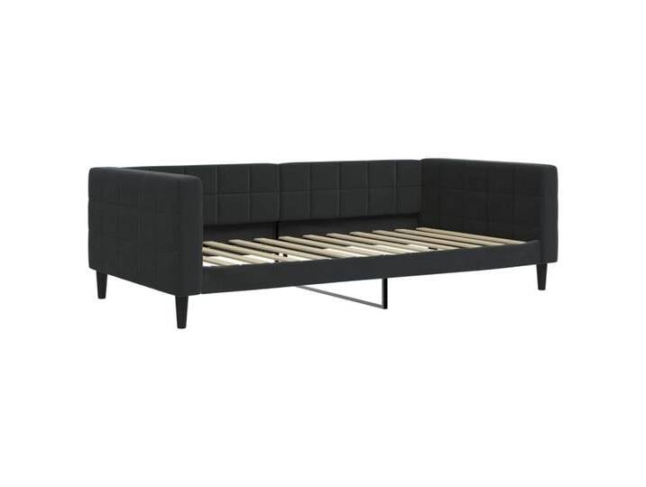 furnicato Bett Tagesbett Schwarz 100x200 cm Samt (1-tlg), schwarz, 100 x 200 cm, Schwarz von OTTO