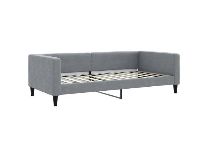 furnicato Bett Tagesbett Hellgrau 100x200 cm Stoff (1-tlg), grau, 100 x 200 cm, Hellgrau von OTTO