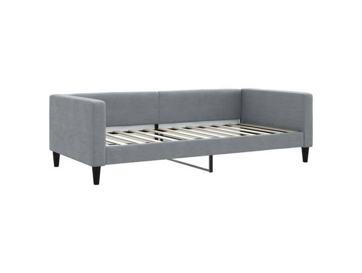 furnicato Bett Tagesbett Hellgrau 100x200 cm Stoff (1-tlg), grau, 100 x 200 cm, Hellgrau von OTTO