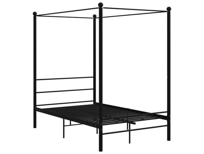 furnicato Bettgestell Himmelbett Schwarz Metall 140x200 cm, schwarz furnicato Bettgestell Himmelbett Schwarz Metall 140x200 cm, schwarz von OTTO