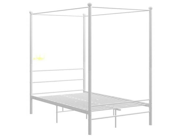 furnicato Bettgestell Himmelbett Weiß Metall 140x200 cm (1-tlg), weiß von OTTO