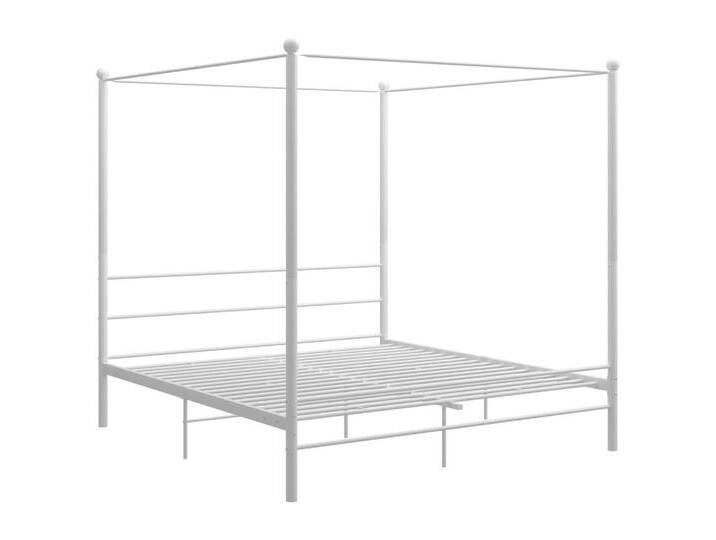 furnicato Bettgestell Himmelbett Weiß Metall 180x200 cm, weiß von OTTO