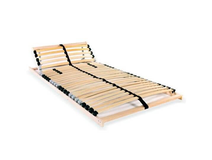 furnicato Bettgestell Lattenrost mit 28 Latten 7 Zonen 80x200 cm, braun, 80 x 200 cm von OTTO