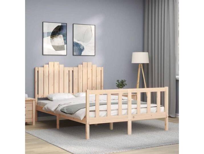 furnicato Bettgestell Massivholzbett ohne Matratze 140x200 cm Kiefernholz, braun, 140 x 200 cm, Natur furnicato Bettgestell Massivholzbett ohne Matratze 140x200 cm Kiefernholz, braun, 140 x 200 cm, Natur von OTTO