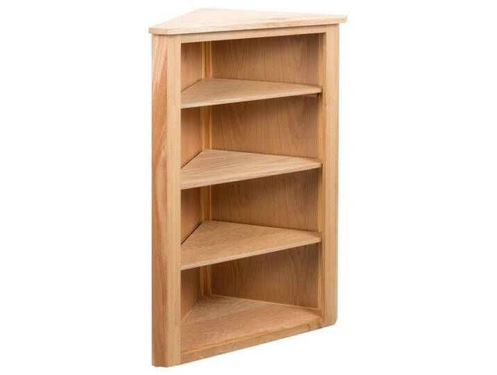 furnicato Eckregal 59x36x100 cm Massivholz Eiche, 1-tlg., braun von OTTO