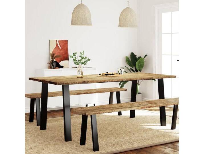 furnicato Esstisch 200x90x75 cm Massivholz Akazie (1-St), braun furnicato Esstisch 200x90x75 cm Massivholz Akazie (1-St), braun von OTTO