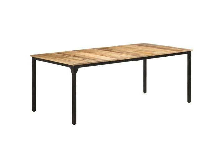 furnicato Esstisch 200x100x76 cm Raues Mangoholz (1-St), braun von OTTO