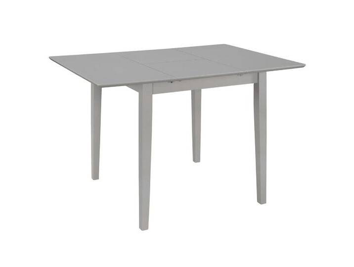 furnicato Esstisch Ausziehbarer Grau (80-120)x80x74 cm MDF (1-St), grau, Grau von OTTO
