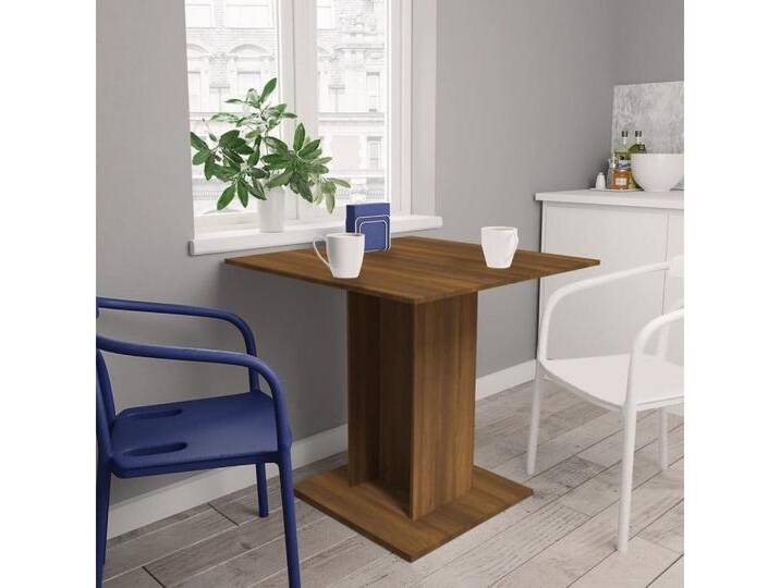 furnicato Esstisch Braun Eichen-Optik 80x80x75 cm Holzwerkstoff (1-St), braun, Braune Eiche von OTTO