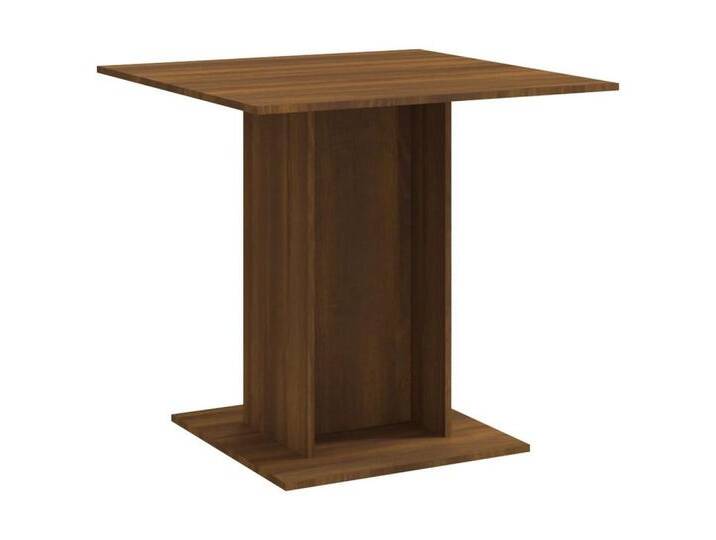 furnicato Esstisch Braun Eichen-Optik 80x80x75 cm Holzwerkstoff (1-St), braun, Braune Eiche von OTTO
