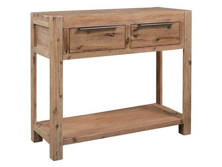 furnicato Konsolentisch 82x33x73 cm Akazie Massivholz (1-St), braun von OTTO