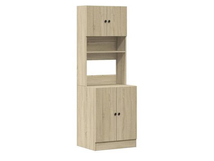 furnicato Küchenregal Küchenschrank Sonoma-Eiche 60x50x180 cm Holzwerkstoff, 1-tlg., braun, 60 x 50 x 180 cm, Braun von OTTO