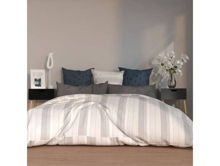 furnicato Nachttisch Nachttische 2 Stk. Hochglanz-Schwarz 40x40x56 cm Holzwerkstoff (1-St), schwarz, Schwarz von OTTO