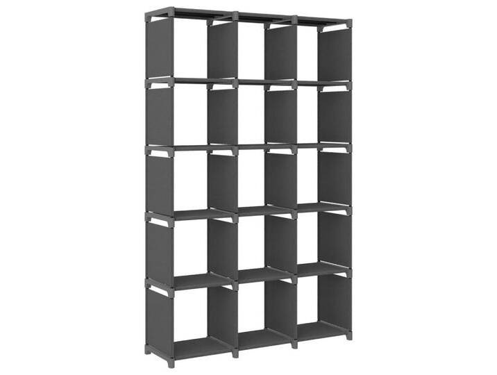 furnicato Regal Würfel-15 Fächer Grau 103x30x175,5 cm Stoff, 1-tlg., grau furnicato Regal Würfel-15 Fächer Grau 103x30x175,5 cm Stoff, 1-tlg., grau von OTTO