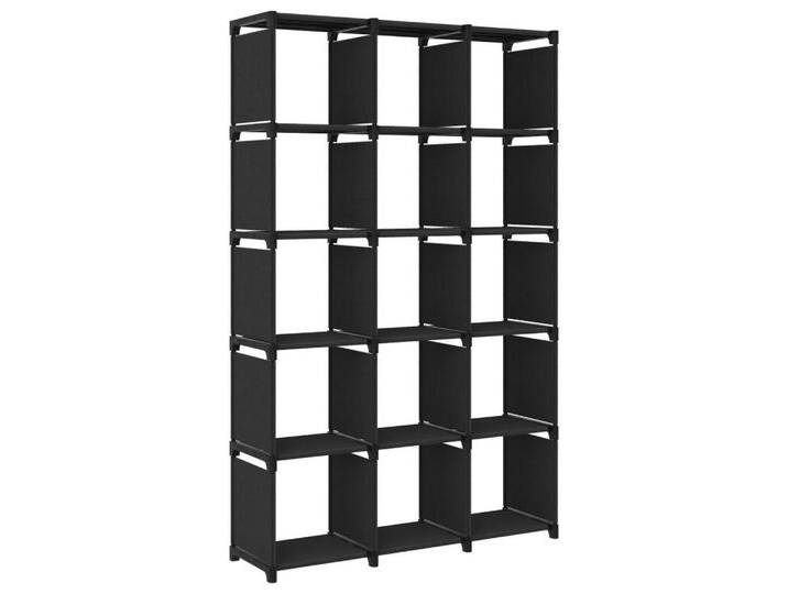 furnicato Regal Würfelregal mit 15 Fächern Schwarz 103x30x175,5 cm Stoff, 1-tlg., schwarz furnicato Regal Würfelregal mit 15 Fächern Schwarz 103x30x175,5 cm Stoff, 1-tlg., schwarz von OTTO