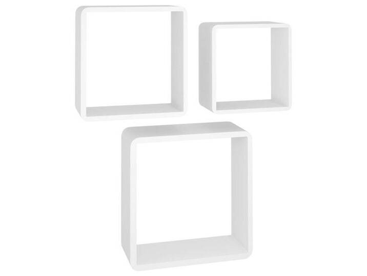 furnicato Regalwürfel Würfelregale 3 Stk. Weiß MDF, 1-tlg., weiß furnicato Regalwürfel Würfelregale 3 Stk. Weiß MDF, 1-tlg., weiß von OTTO
